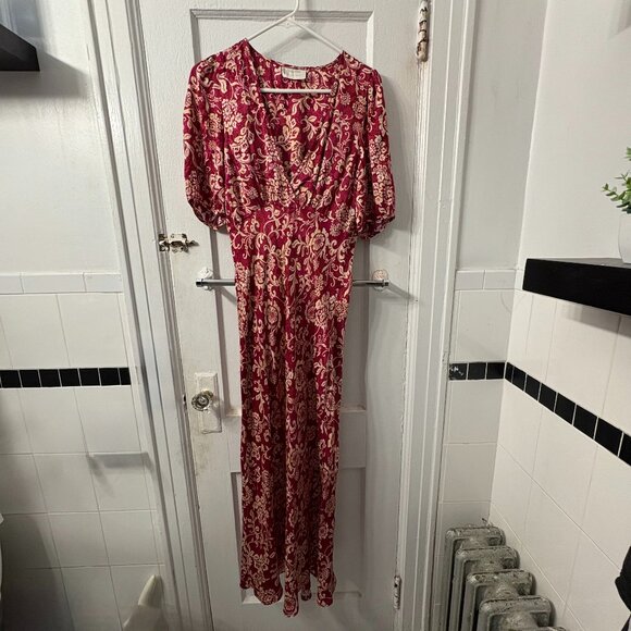 Auguste the Label Pamela Midi Dress - Red/Pink - Picture 3 of 6